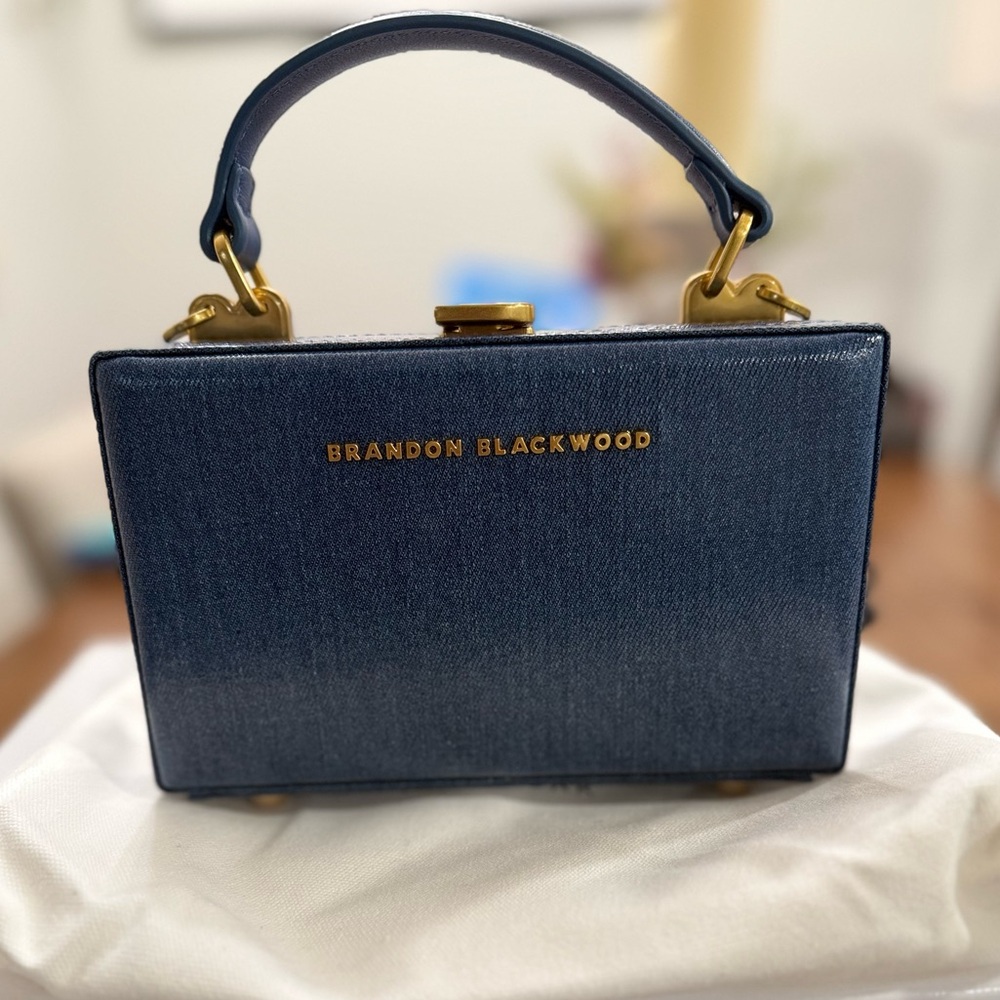 Brandon Blackwood Denim blue slim truck with brass Hardware